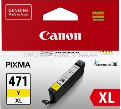  Canon CLI-471XL PIXMA MG5740/ MG6840 Yellow (0349C001)