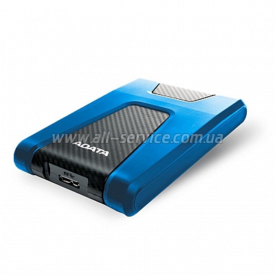  1TB ADATA HD650 2.5" USB 3.1 Durable Black (AHD650-2TU31-CBK)