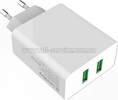   Colorway 2USB Quick Charge 3.0 36W  (CW-CHS017Q-WT)