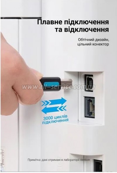 ������ ��� �������� USB 2.0 AM/BM 10.0m ferrite black Vention (COQBL)