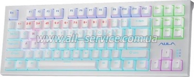  Aula F3032 White keycaps plus 21 Yellow keys KRGD Brown USB UA White (6948391201757)