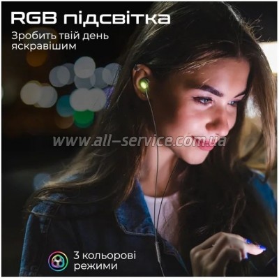  Promate LumiBuds-C Black (lumibuds-c.black)