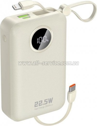 ������� ������������� Dudao 20000mAh K14+ PD 22.5W White (6977196680023)