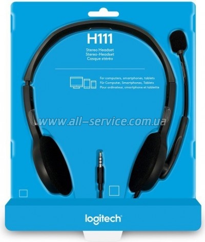 Logitech H111 Stereo Headset with 1*4pin jack (981-000593)