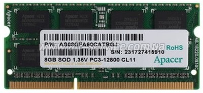  APACER   DDR3 8Gb 1600 1.35V  (DV.08G2K.KAM)