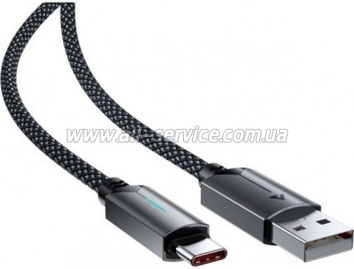 ���� ������ USB 2.0 AM to USB-C 1.2m 60W black Acefast (6974316284482)