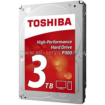  TOSHIBA HDD SATA 3TB 7200RPM 6GB/S/64MB (HDWD130UZSVA)