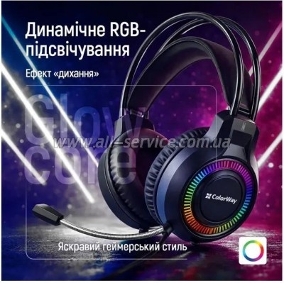 �������� ColorWay GlowCore RGB Black (CW-HPG02BK)