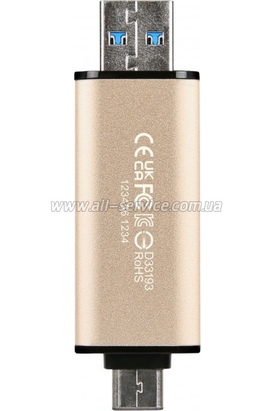  Transcend 512GB JetFlash 930C Gold-Black USB 3.2/Type-C (TS512GJF930C)