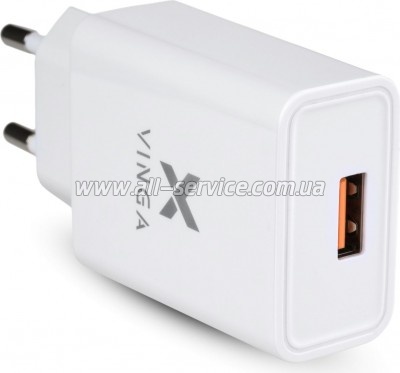 �������� ������� Vinga QC3.0 Quick 1xUSB 18W Max (VWCQAW)