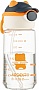 Бутылка для воды Ardesto Bear 550мл orange (AR2255BO) Бутылка для воды Ardesto Bear 550мл orange (AR2255BO)