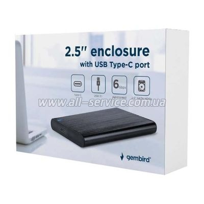   Gembird 2.5" USB3.1 black (EE2-U3S-6)