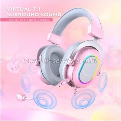 �������� Fifine H6 RGB 7.1 Pink (H6P)