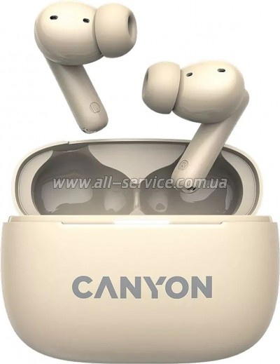 �������� Canyon TWS-10 OnGo ANC ENC Beige (CNS-TWS10BG)