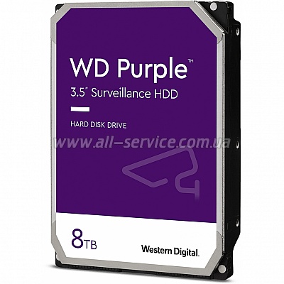  8TB WD 3.5" Purple Surveillance (WD84PURZ)