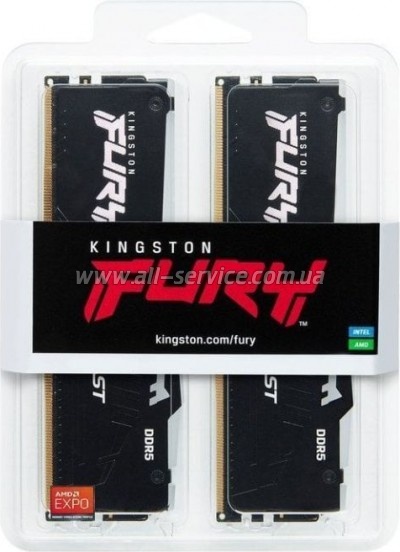     DDR5 16GB (2x8GB) 5200 MHz Beast RGB Kingston Fury (ex.HyperX) (KF552C36BBEAK2-16)