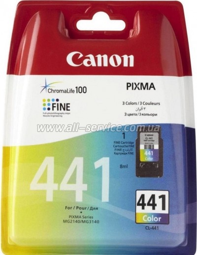  CL-441C Canon Pixma MG2140/ MG3140 +   Color (Set441-inkC)