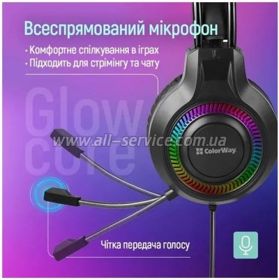 �������� ColorWay GlowCore RGB Black (CW-HPG02BK)