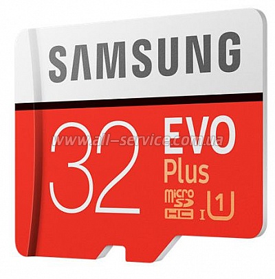 ����� ������ SAMSUNG microSDHC 32GB EVO PLUS UHS-I R95, W20MB/s (MB-MC32GA/RU)