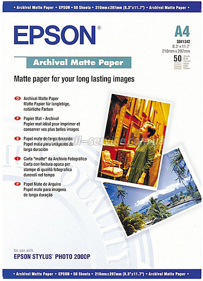  Epson Matte 192/ A4 50 (C13S041342)