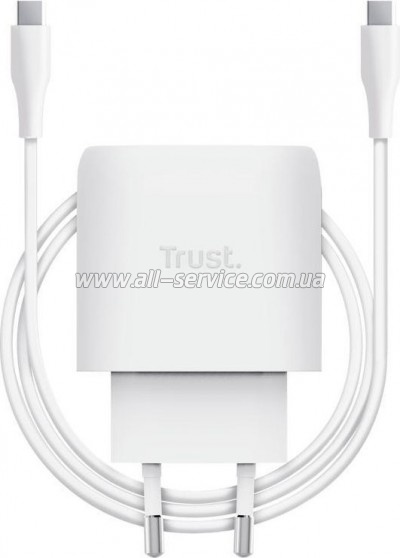�������� ������� Trust USB-C 45W GaN PD/PPS white (25522_TRUST)