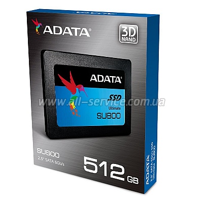 SSD  2.5" ADATA 512GB SU800 SATA TLC (ASU800SS-512GT-C)