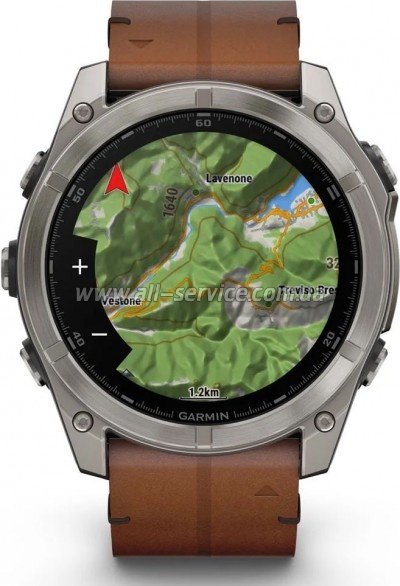 - Garmin fenix 8 51mm,AMOLED,Sapphire, Bare Ti, Blk/Chsnt Lthr (010-02905-40)