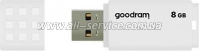  Goodram UME2 8GB USB 2.0 White (UME2-0080W0R11)
