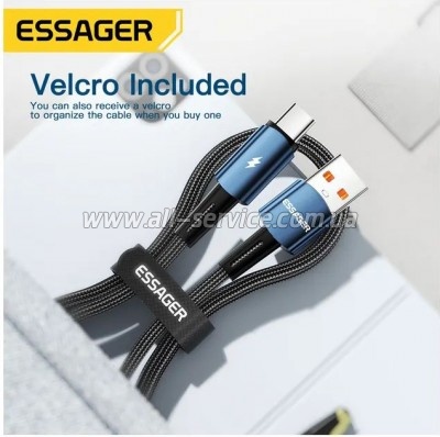 ���� ������ USB 2.0 AM to USB-C 1.0m 120W blue Essager (EXC120-CG03-P)