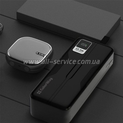   ColorWay 50000 mAh PD, QC3.0 Digital Display, Black (CW-PB500LPC5BK-PDD)