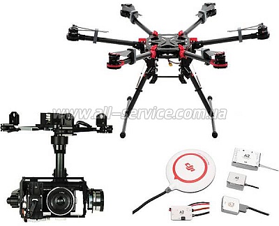 Гексакоптер DJI S900 + полетный контроллер A2 + подвес Z15-N7 Гексакоптер DJI S900 + полетный контроллер A2 + подвес Z15-N7