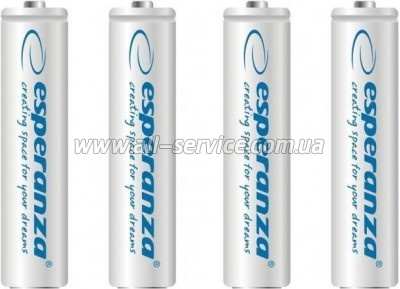 ����������� Esperanza AAA 1000mAh Ni-MH * 4 white (EZA102W)