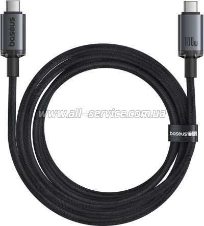 ���� ������ USB-C to USB-C 1.5m 100W USB3.2 20Gb black Baseus (P10318204111-00)