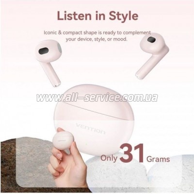  Vention Elf Earbuds E06 Pink (NBKP0)