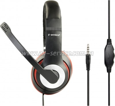 �������� Gembird MHS-03-BKRD Black/Red (MHS-03-BKRD)