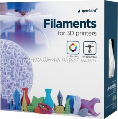 ������� ��� 3D-�������� Gembird PLA+, 1.75 ��, 1 kg, silver (3DP-PLA+1.75-02-S)