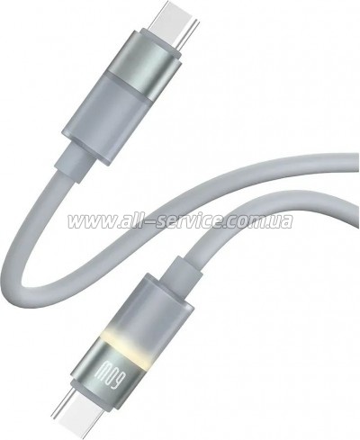 ���� ������ USB-C to USB-C 1.0m 3A 60W warm light gray ColorWay (CW-CBPDCC092-GR)