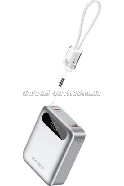 ������� ������������� Choetech 10000mAh 22.5W PD silver (B860-CCSL)
