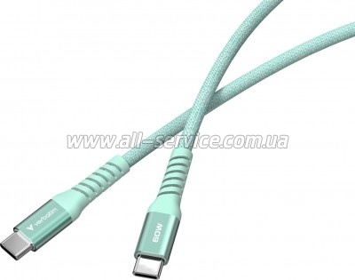 ���� ������ USB-C to USB-C 1.2m Magnetic 60W green Verbatim (31864)