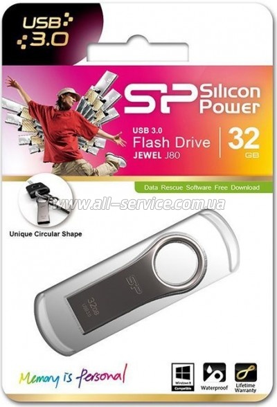  Silicon Power 32GB JEWEL J80 USB 3.0 (SP032GBUF3J80V1T)