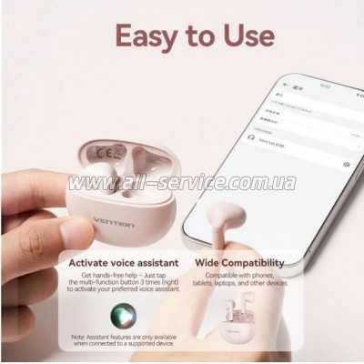  Vention Elf Earbuds E06 Pink (NBKP0)