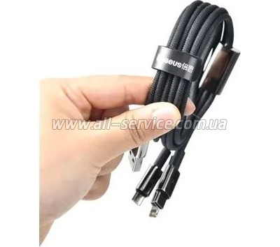 ���� ������ USB 2.0 AM to USB-C 2.0m 100W black Baseus (CAWJ000101)