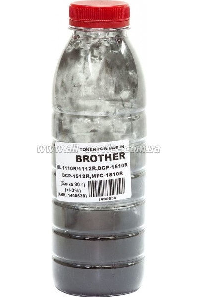 Тонер АНК Brother HL-1110R/ 1112R/ DCP-1512 80г/ банка (1400638) Тонер АНК Brother HL-1110R/ 1112R/ DCP-1512 80г/ банка (1400638)