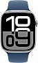 - Apple Watch Series 10 GPS 46mm Silver Aluminium Case with Denim Sport Band - M/L (MWWM3QH/A)