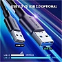 ���� ������ USB 3.0 AM to USB-C 1.5m 3A US184 black Ugreen (20883)