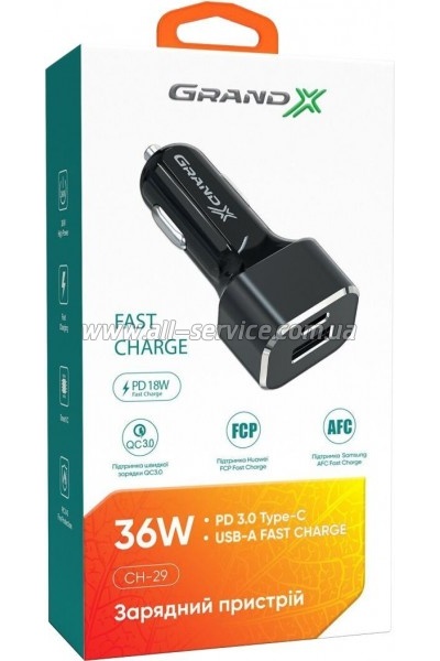 �������� ������� Grand-X CH-29 PD Quick Charge (CH-29)