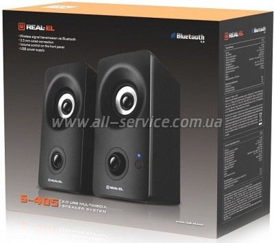   REAL-EL S-405 USB Black (EL121100016)