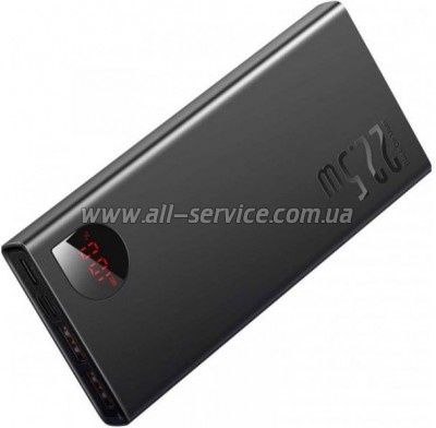   Baseus Adaman 10000mAh, PD QC/3.0/22,5W, black (PPAD070001)