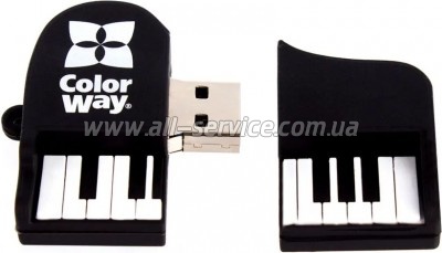 e ColorWay Piano 64GB 3.0 Black (CW-USBPO64)