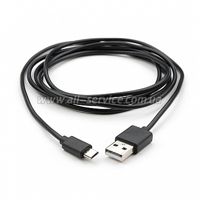   USB 2.0 AM to Micro 5P PVC 1m black Vinga (VCPDCM1BK)